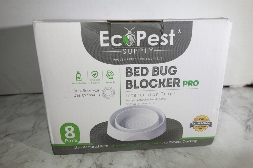 EcoPest Supply Bed Bug Blocker Pro Eco Friendly Interceptor Traps 8-Pack
