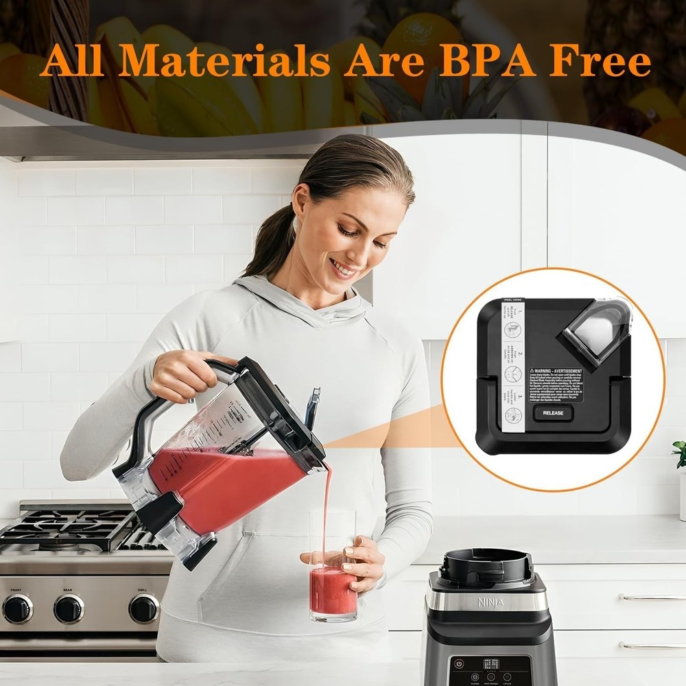 Ninja Blender Replacement Locking Lid - Clear Polycarbonate