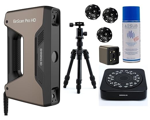 Shining3D EinScan Pro HD Handheld 3D Scanner Industrail Pack + Color Pack HD