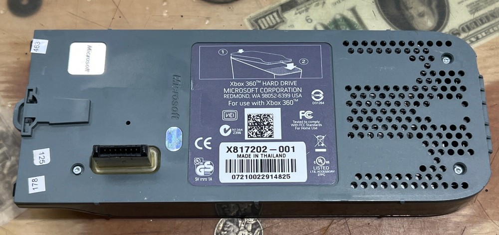 Official Microsoft XBOX 360 External 60GB HDD Hard Drive