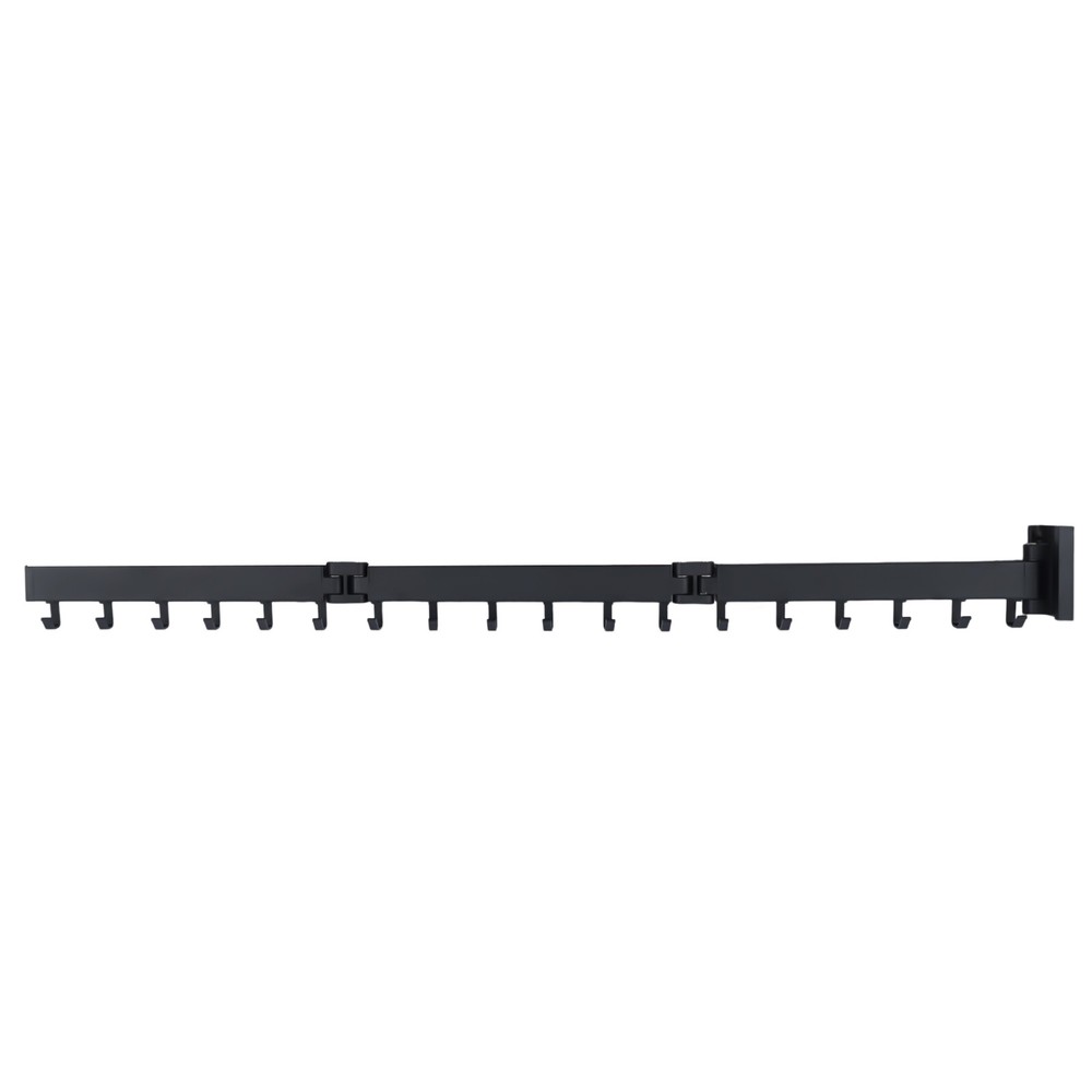 Clothes Drying Rack Laundry Organizer Folding Retractable Wall Mount Hanger