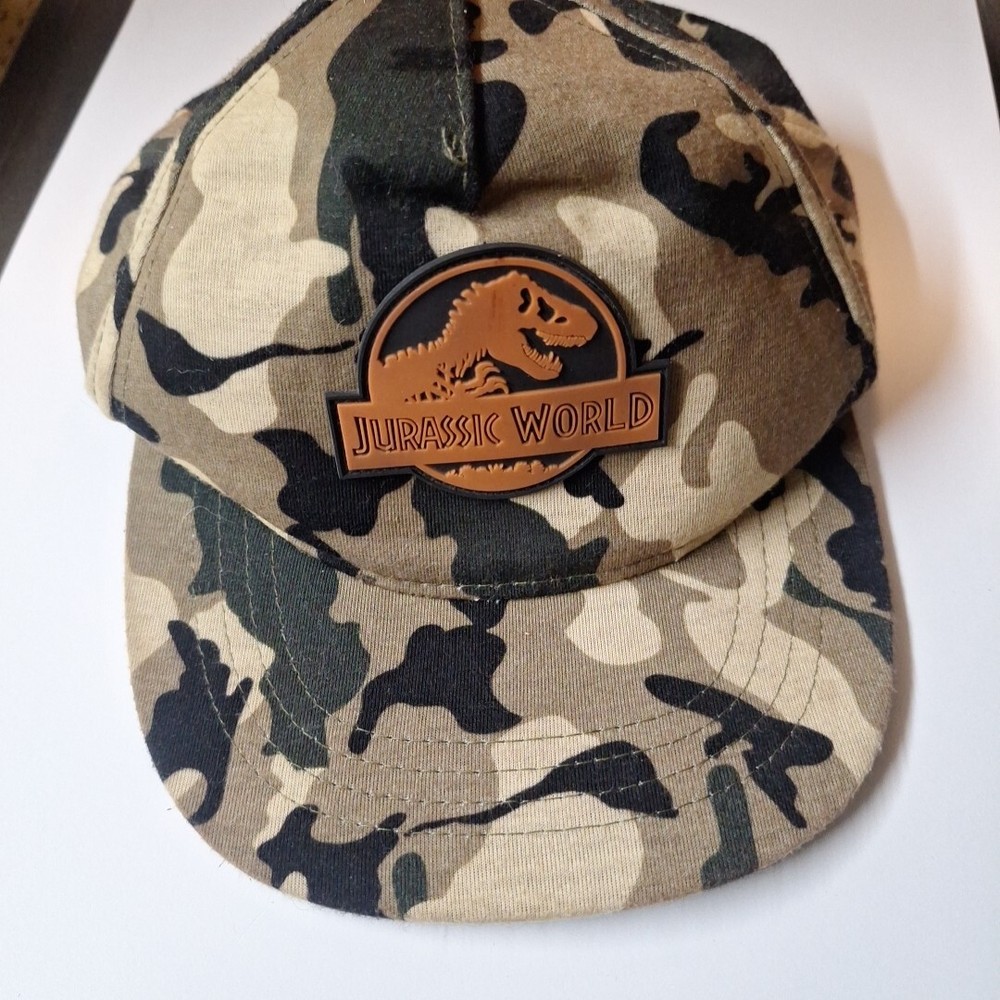Jurassic World Universal Studios Camo One Size Snap Back Cap Hat - Dinosaur