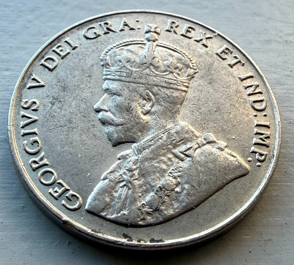 1929 Canada 🇨🇦 5 Cents ~ (AU) Condition