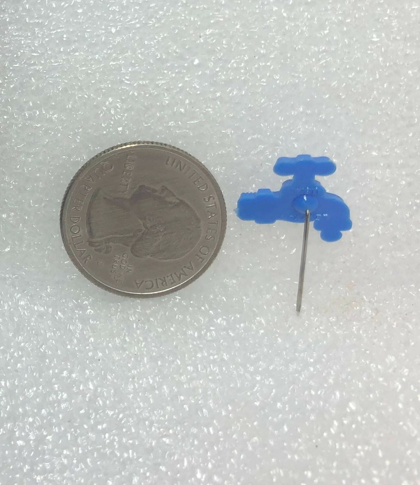 Save Water Plastic Stick Pin