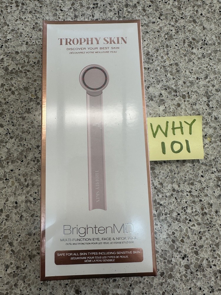 Trophy Skin Brighten MD Multi Function Device Face & Neck TOOL NEW SEALED BOX