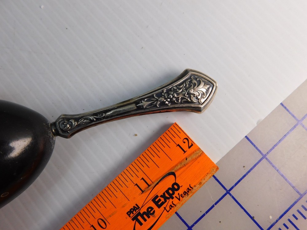 3 Antique Darning Eggs, Sterling Silver handles