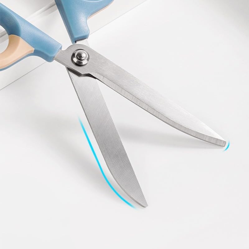 Multipurpose Office Craft Scissors Comfort-Grip Handles Sturdy Sharp Blue