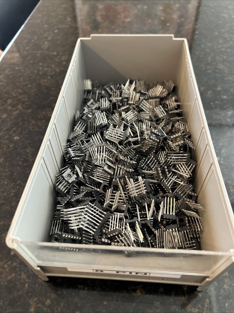 IC SOCKET, 8 PIN DIP SOCKET, WIRE WRAP, Screw Machine, Tin, Gold