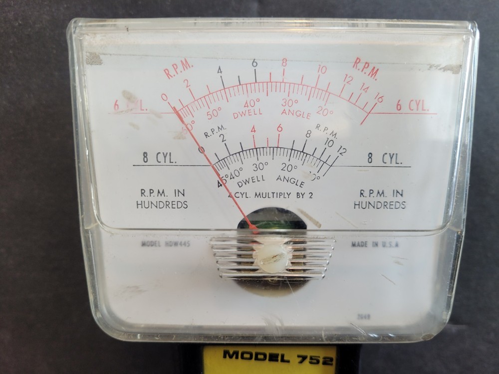 Hanson-Hawk Dwell Tachometer - Model 752 - Untested