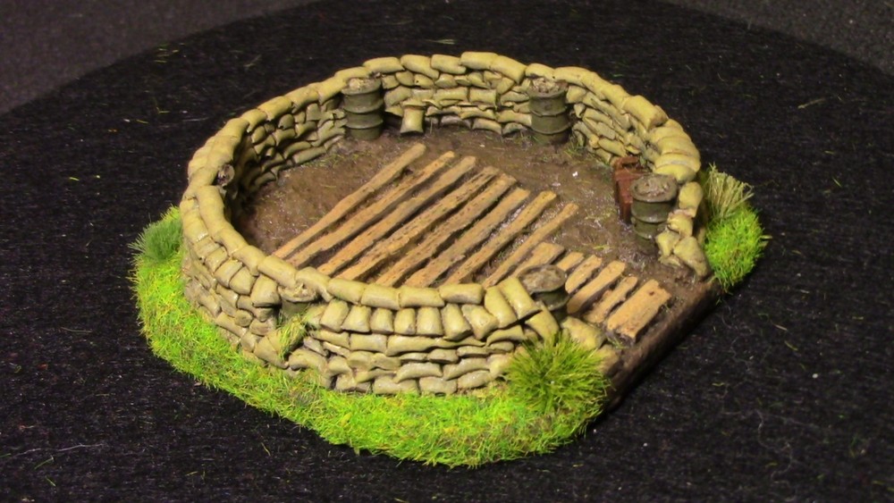 🔥 15mm Pro-Painted Baueda WW2 Mortar Pit