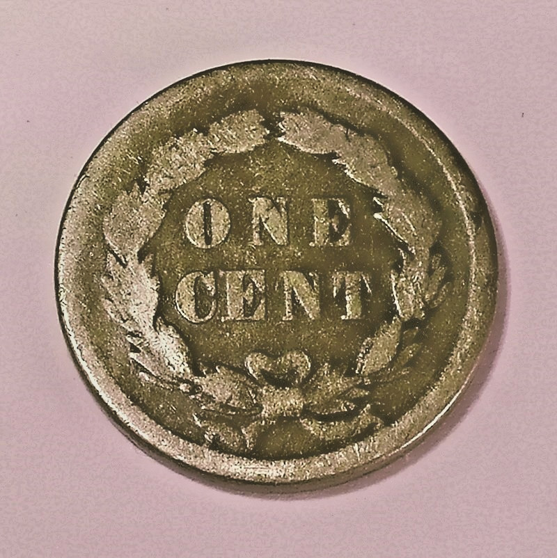 1859 Indian-head cent, Copper-nickel, No shield, First year