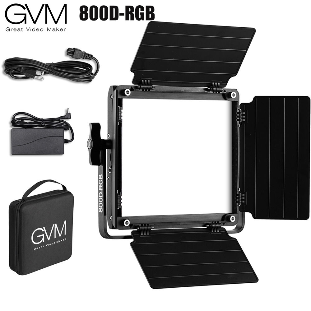 GVM 800D-RGB LED Video Light Panel Studio Photography Lighting with APP Control