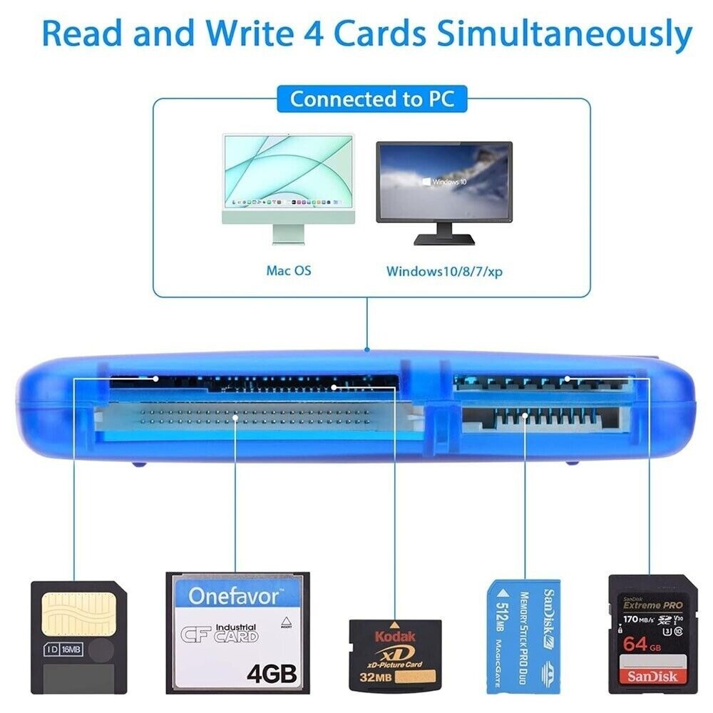 Smartmedia Card 16MB SM Memory Card + Smartmedia Card Reader Adapter USB