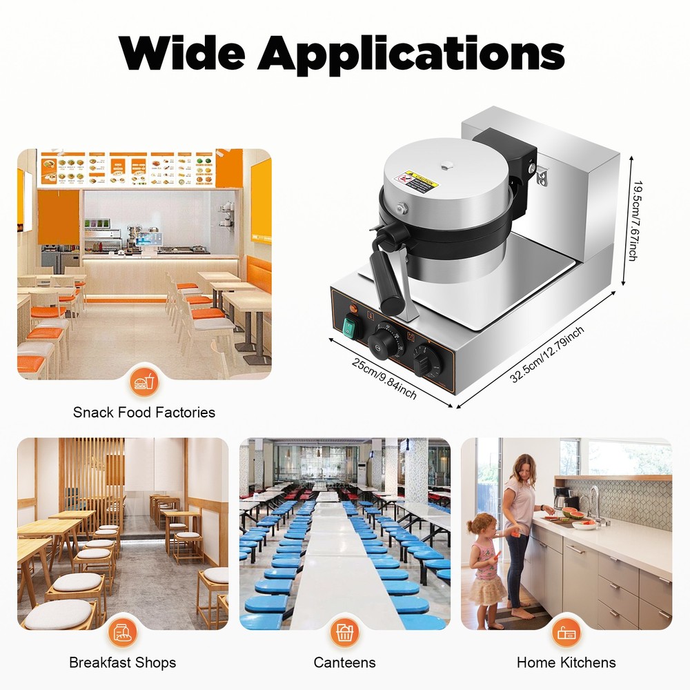 Commercial Electric Burger Maker Machine Hamburger Panini Press Making