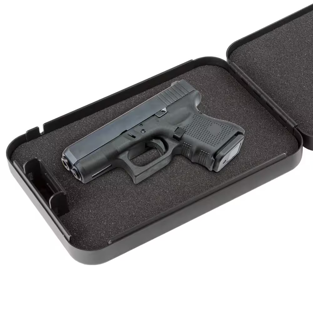 1-Gun Lock Combination Lock Gun Safe in Black
