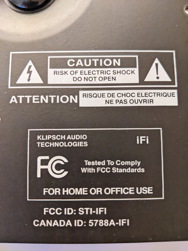Toroidal Transformer C04-0133R3 Mounted On Back Panel Klipsch iFi. Tested.