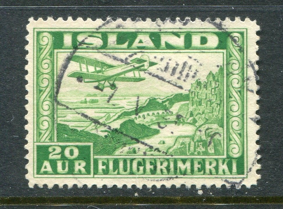 Iceland #C16 Airplane 20 Aur. [Used]