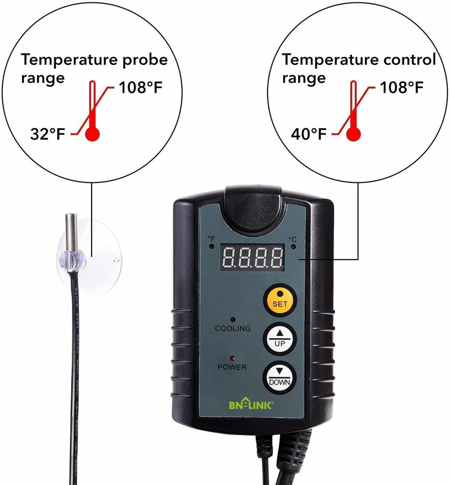 BN-Link Digital Cooling Temperature Controller Thermostat refrigerator ice box
