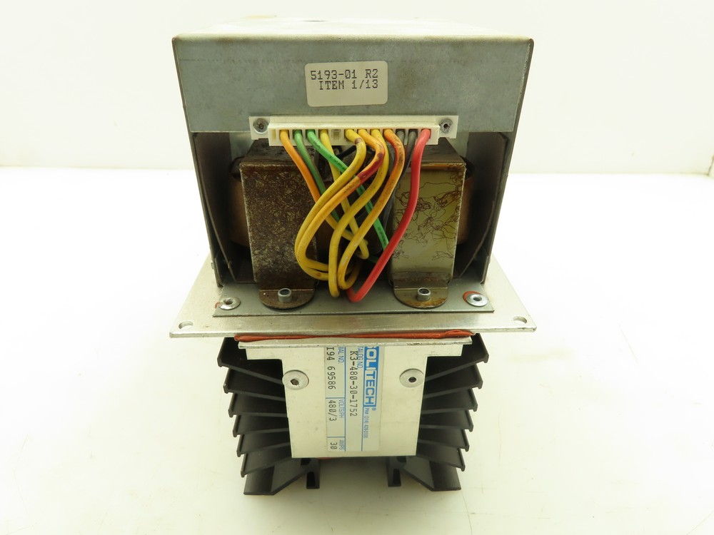 Solitech K3-480-30-1752 Power Controller 480V 3 Phase Missing Card