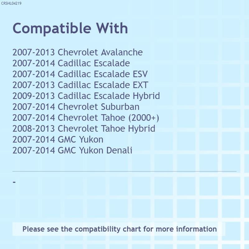 Replacement Polypropylene Driver Side Headlight Bracket (See Compatible Chart)