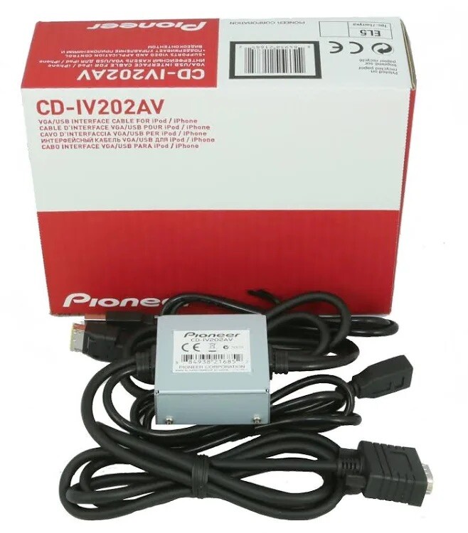 New PIONEER CDIV202AV iPhone App VGA Interface Cable Kit iPhone5-2013