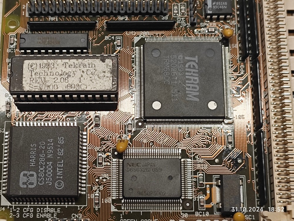 PCI IDE Caching Controller TEKRAM DC-690C with Harris 80C286 20 MHz CPU + RAM