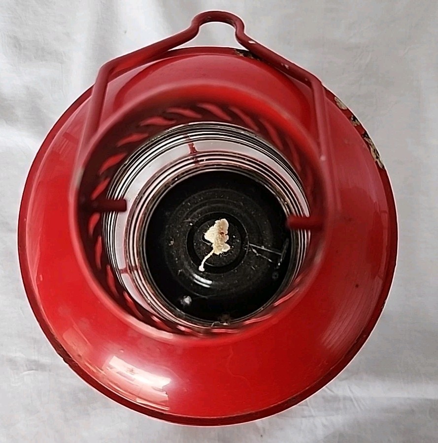 2 Vintage Red Railroad Look Lanterns