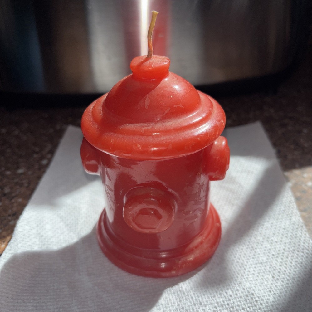 Fire Hydrant Candle