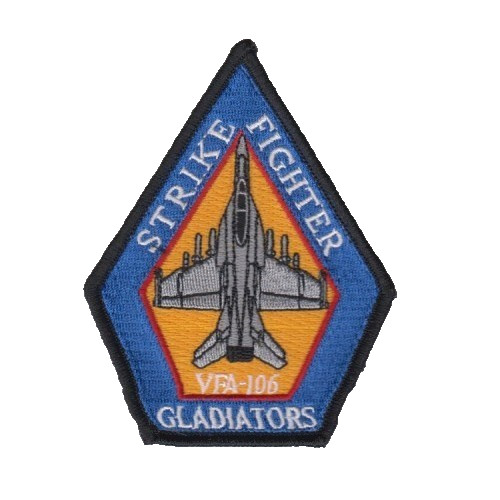 VFA-106 GLADIATORS STANDARD COFFIN SHOULDER PATCH