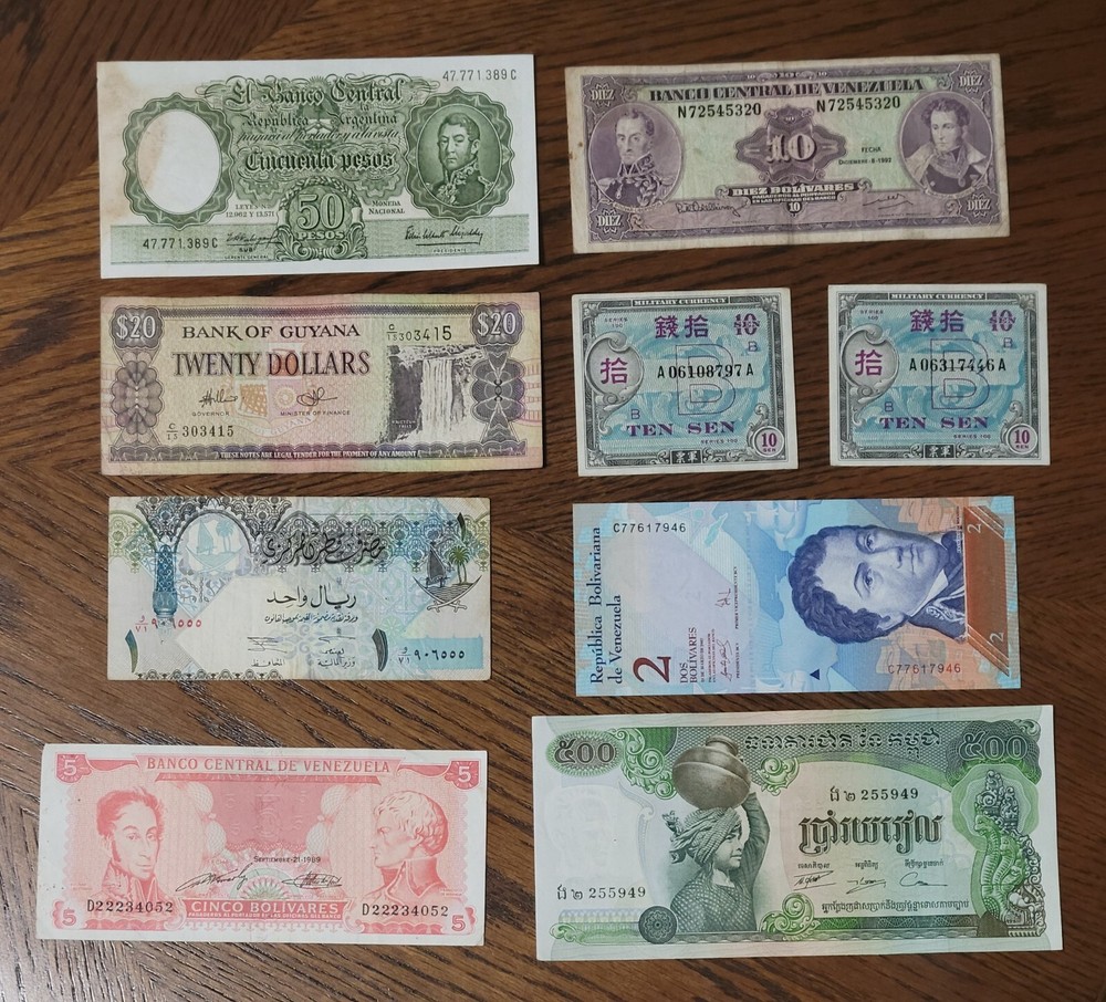 Vintage World  Banknote lot .