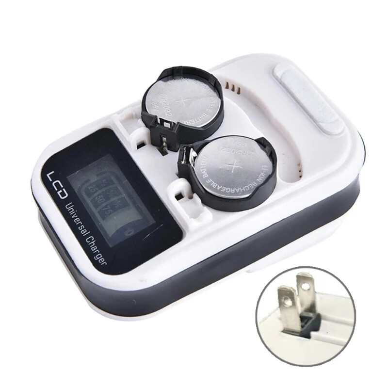 Lithium Coin Button Battery Charger for Rechargeable Lithium Button Batteries