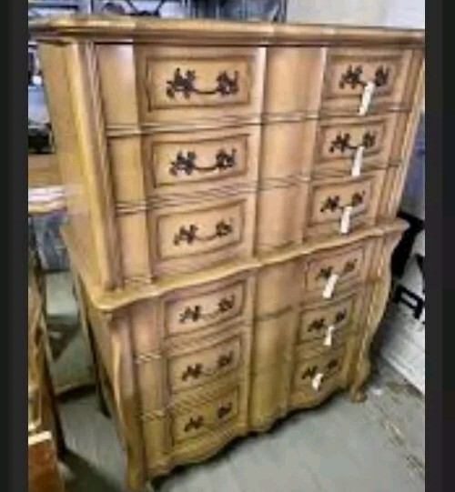 French Provincial Tallboy Chest