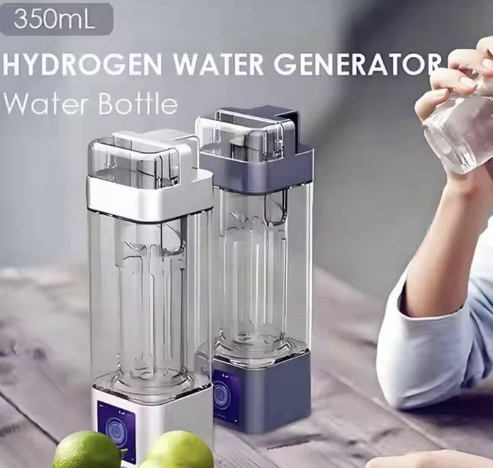 9000PPb H2 Portable TOUCH SCREEN healthy Hydrogen Water Bottle + Inhaler