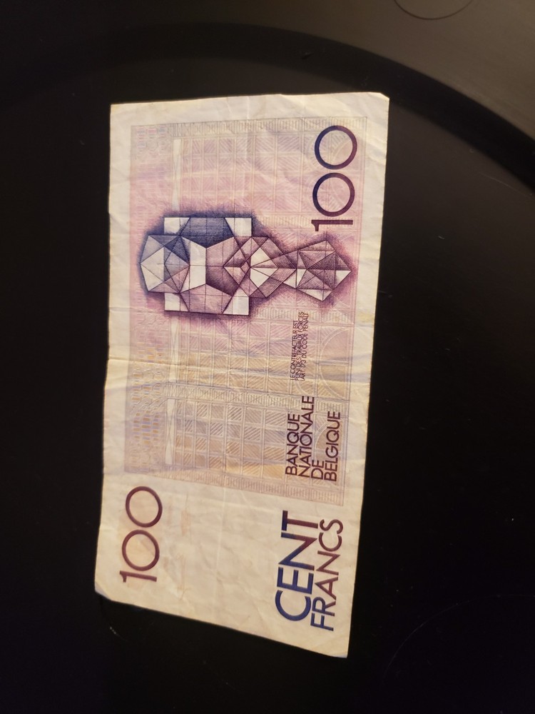 100 Belgian Francs Banknote 1823-1894