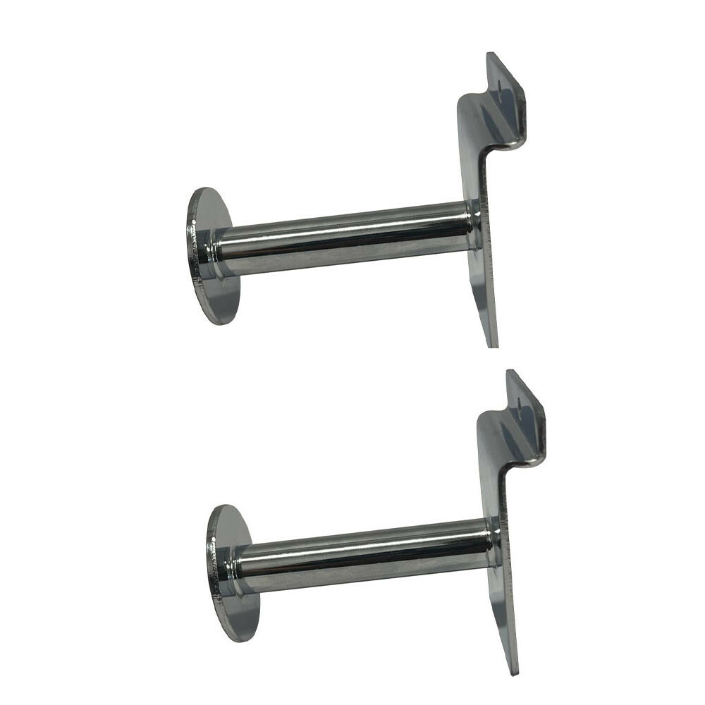 3-inch Chrome Slatwall Single Garment Hook Slatwall Hanger PACK 2