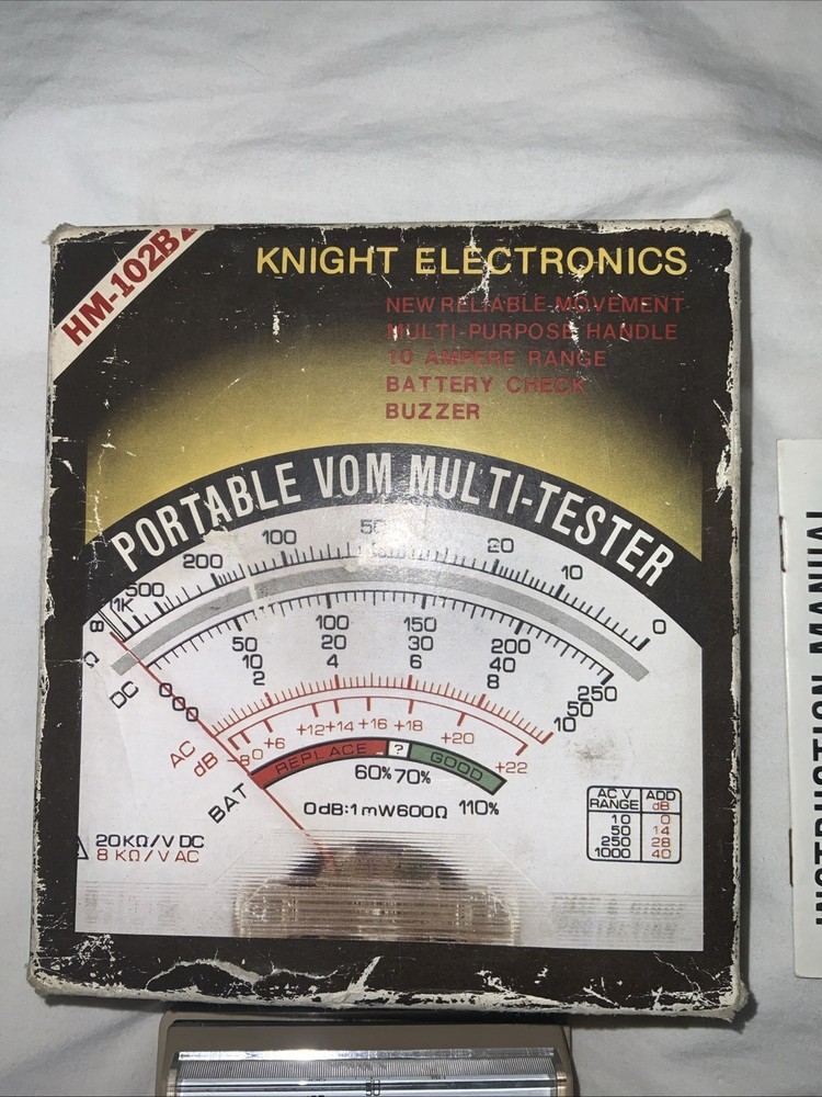Vtg Knight Electronics Multi-tester Voltmeter HM-102BZ