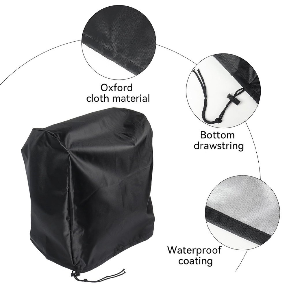 Microscope Dust Cover, Fits Full Size Microscopes, Waterproof & Dustproof, Black