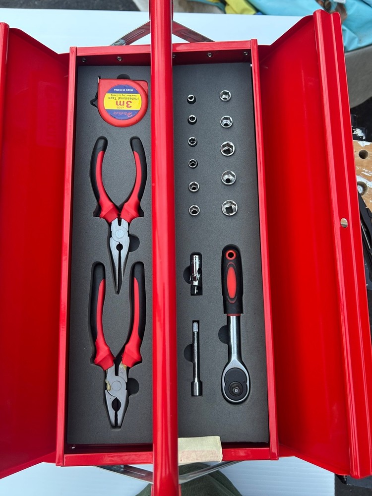 3-layer ProSkill metal tool box - Model PS-3LAY