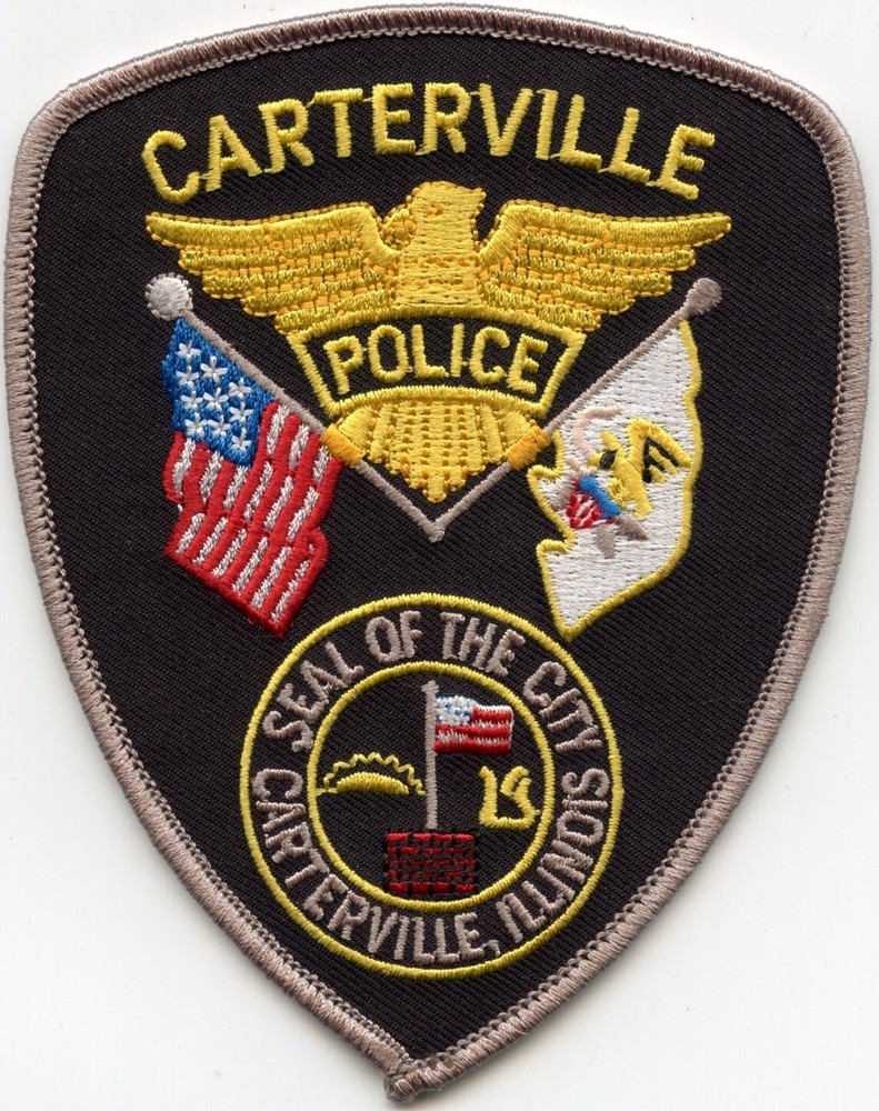 CARTERVILLE ILLINOIS State Flag POLICE PATCH