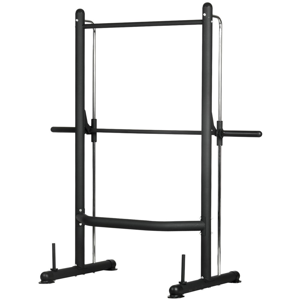 Adjustable Squat Rack with Pull Up Bar Barbell Bench Press Weight Lifting Rack