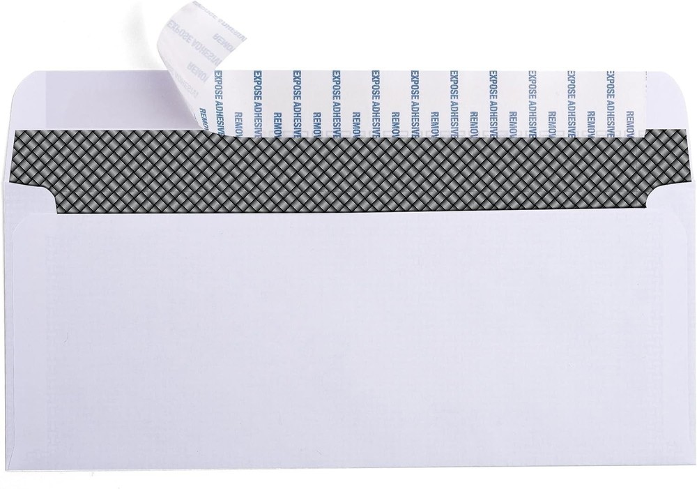 500 Self Seal Quickbooks Double Window Security Check Envelopes - for Busines...