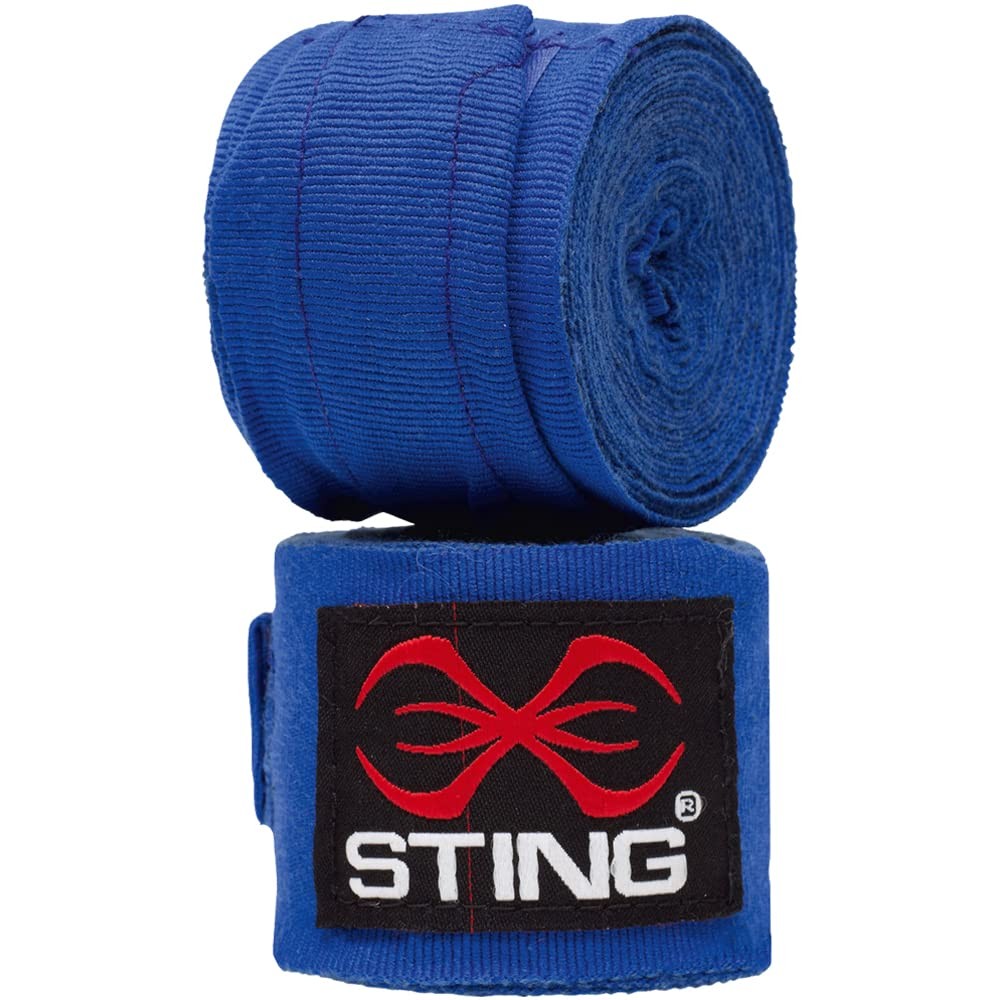 Elasticized Boxing Hand Wraps for Training & Competition  120 Inches, Cobalt