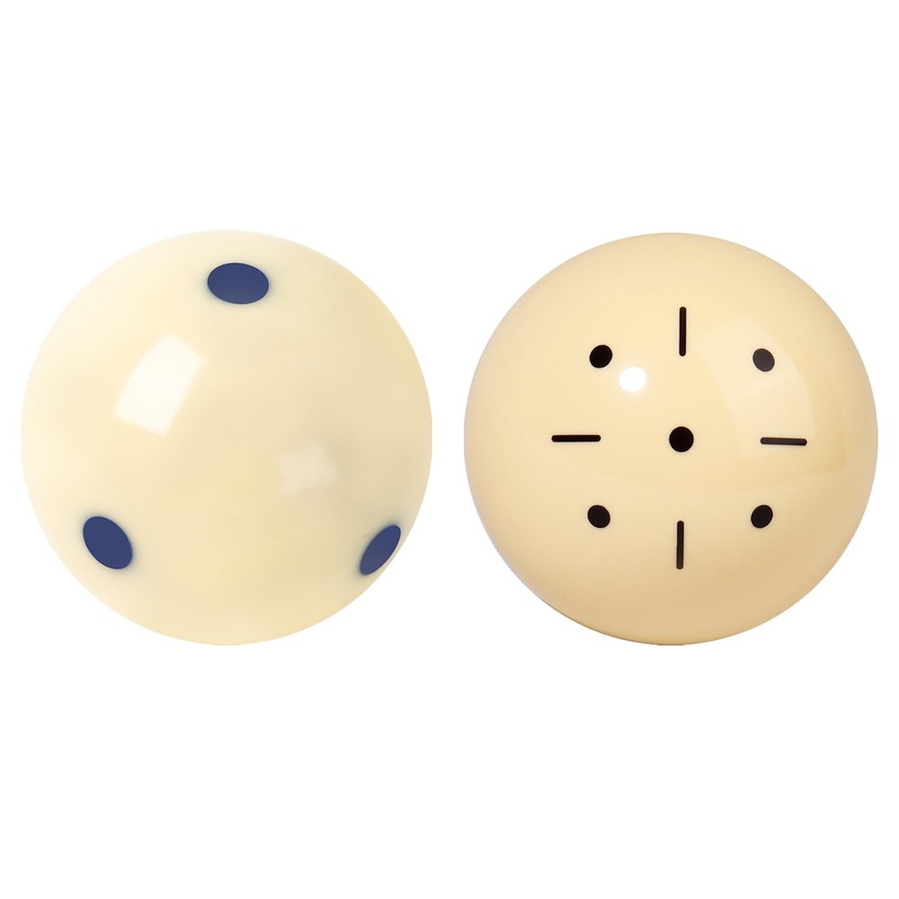 Black Dot & Blue Dot Practice Training Cue Balls, AAA-Grade PRO Cup Standard ...