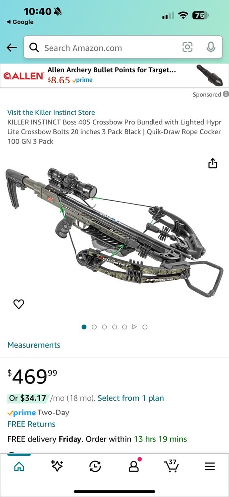 Killer Instinct BOSS 405 Crossbow PRO- Camo