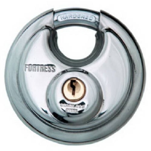 FORTRESS 357D Padlock with Keys, Silver