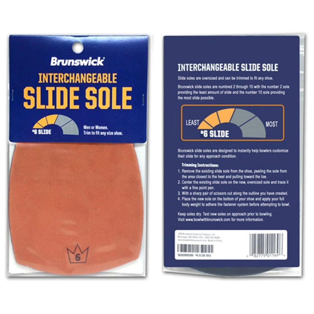 Brunswick Bowling Shoe Replacement Slide Sole #6