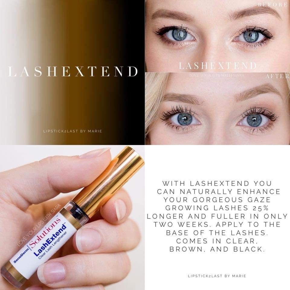 Black LashExtend Eyelash Serum Lipsense / Senegence NEW