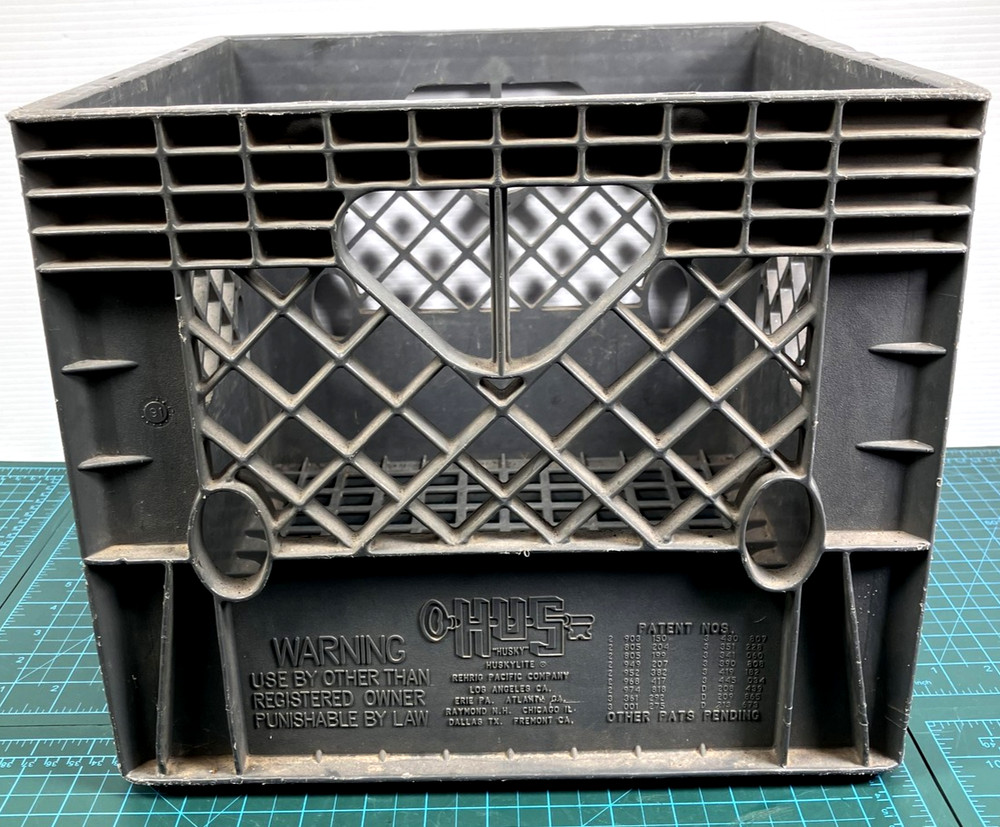 Vintage Darigold Commercial Milk Dairy Crate Stackable Storage Bin Box Used