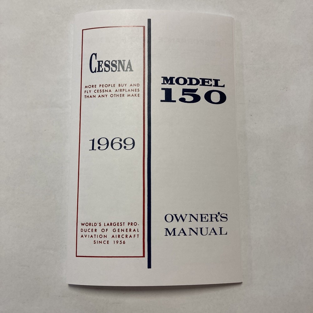 Cessna Model 150J Owner's Manual 1969