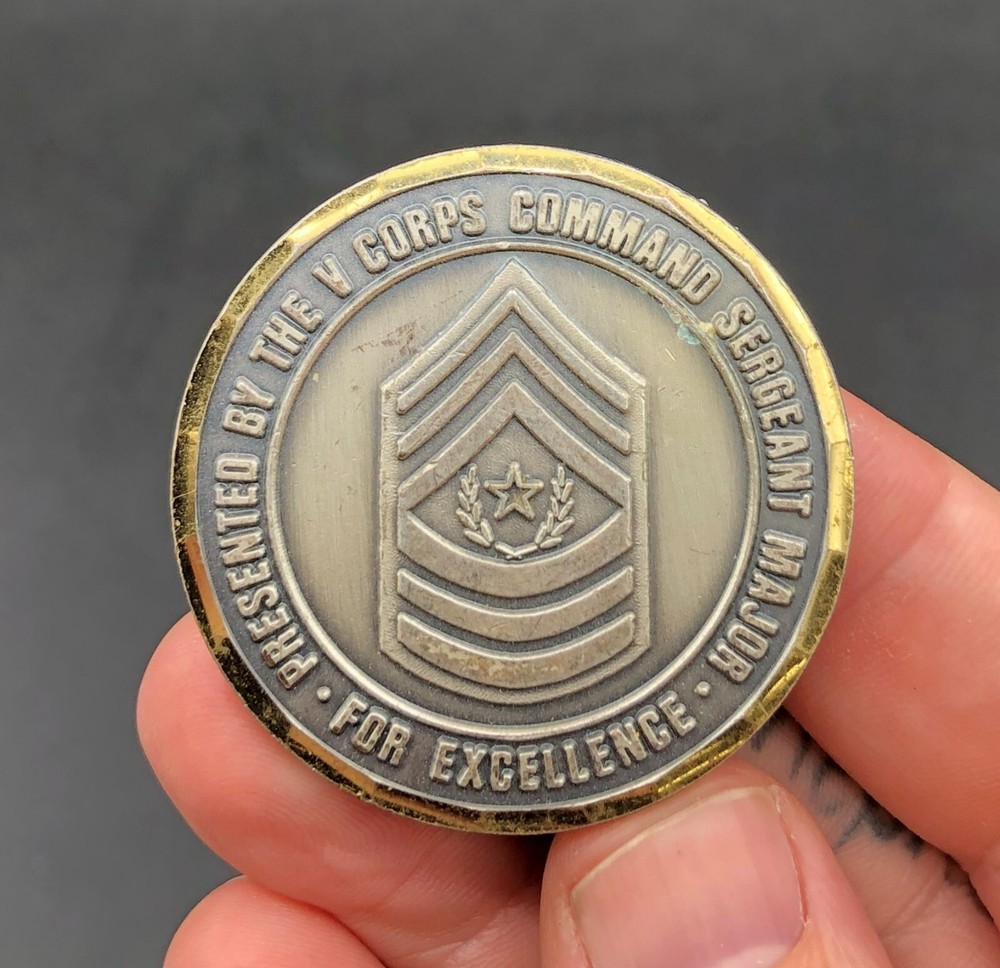 US Army Victory Corps Command Sergeant Major Challenge Coin Challenge Token